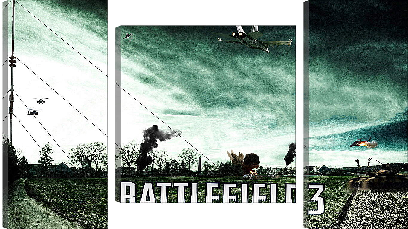 Модульная картина - battlefield 3, aviation, airplanes
