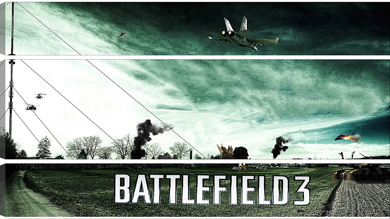 Модульная картина - battlefield 3, aviation, airplanes
