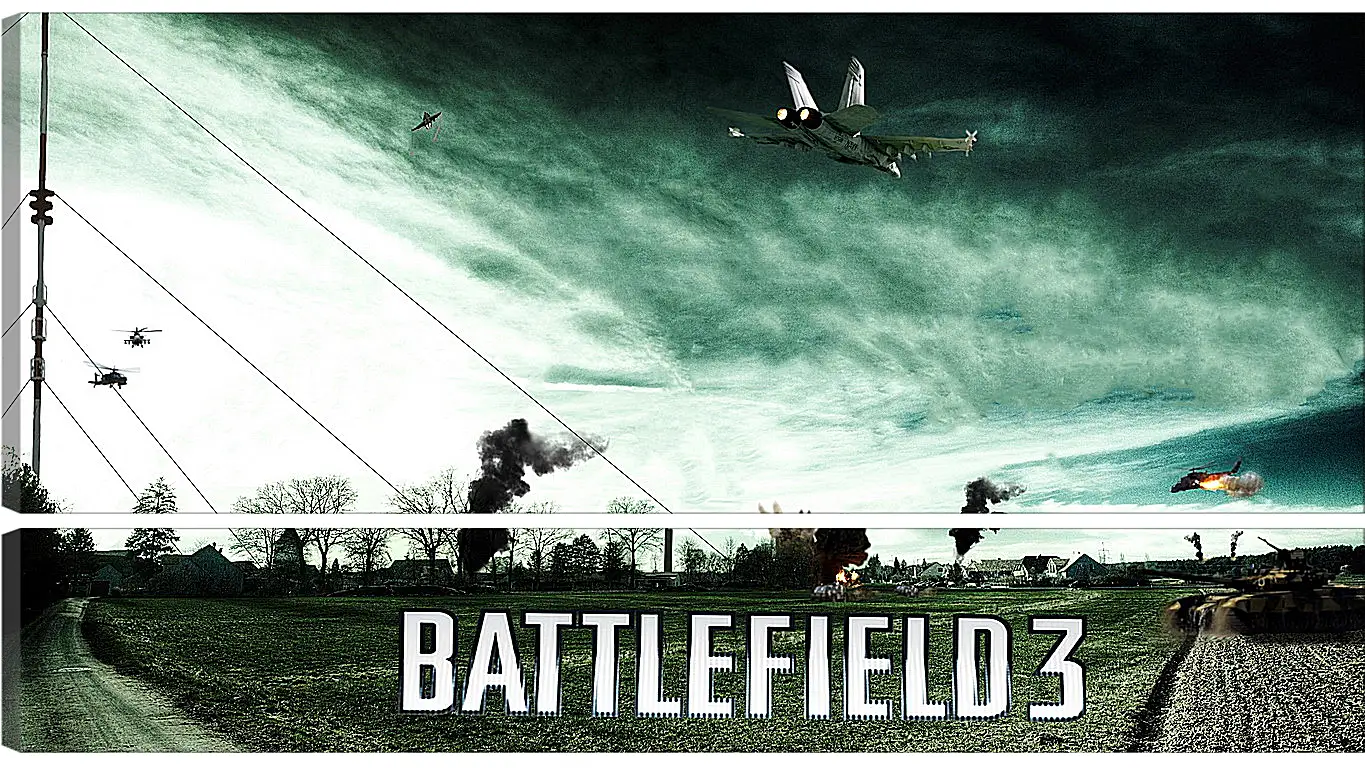 Модульная картина - battlefield 3, aviation, airplanes
