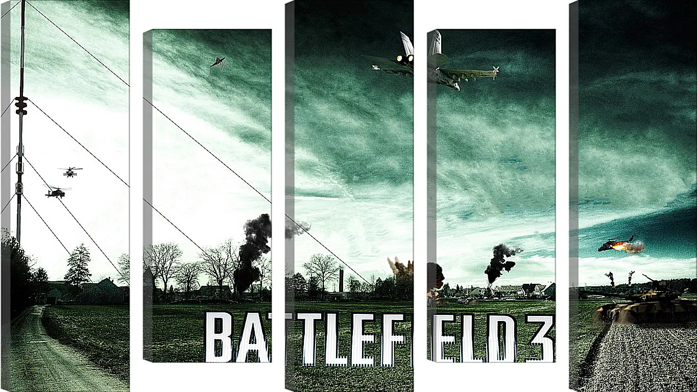 Модульная картина - battlefield 3, aviation, airplanes

