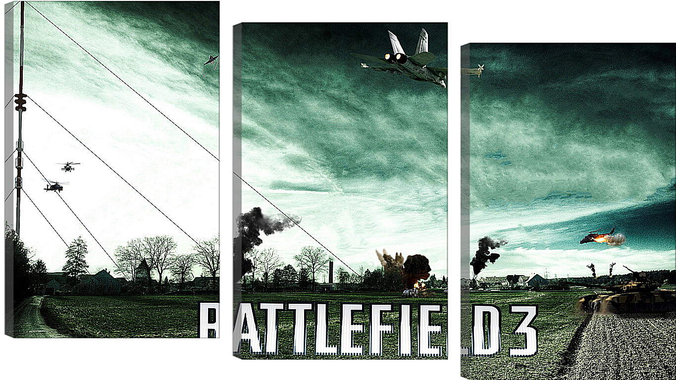 Модульная картина - battlefield 3, aviation, airplanes
