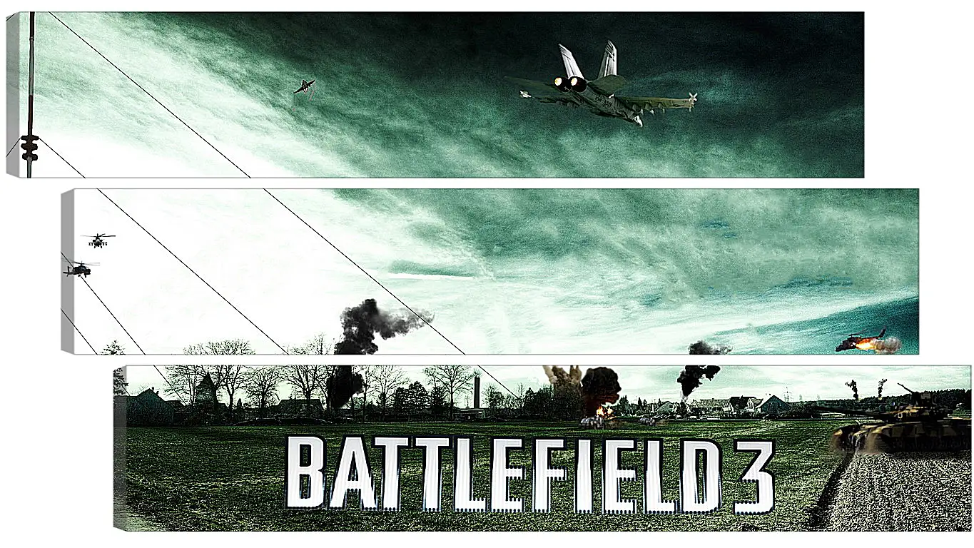 Модульная картина - battlefield 3, aviation, airplanes
