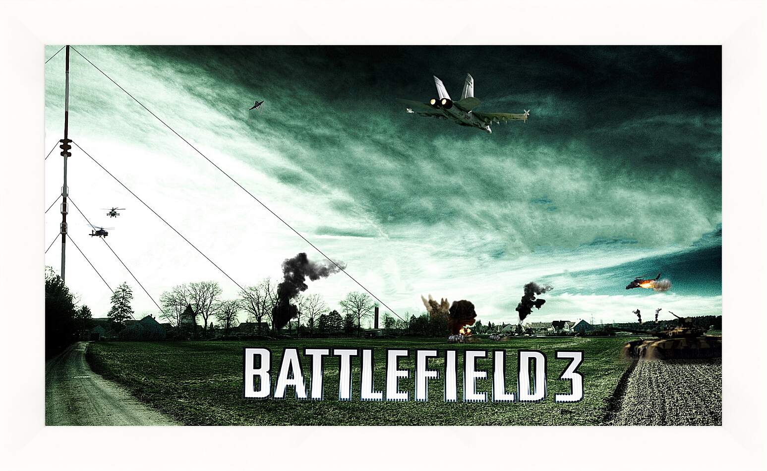 Картина в раме - battlefield 3, aviation, airplanes
