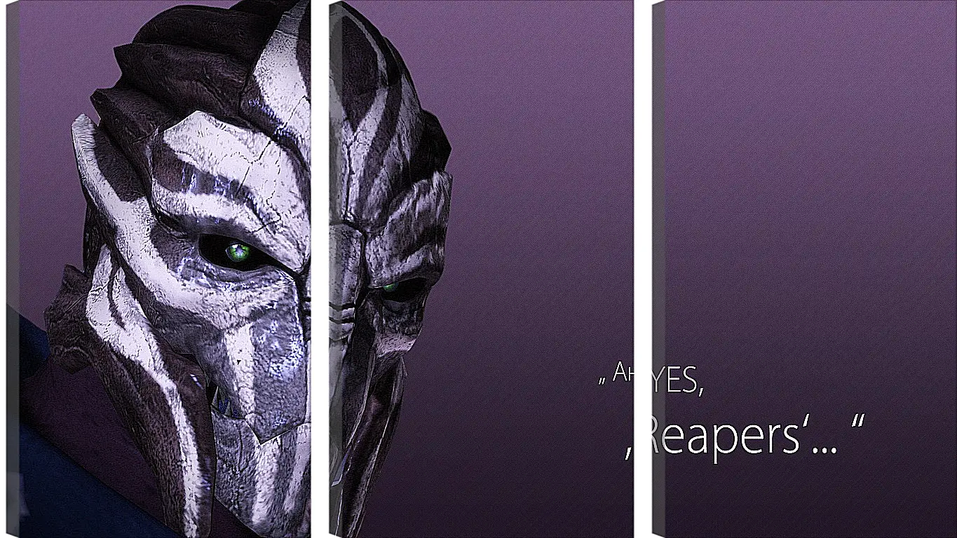 Модульная картина - mass effect 3, turian councilor, quote
