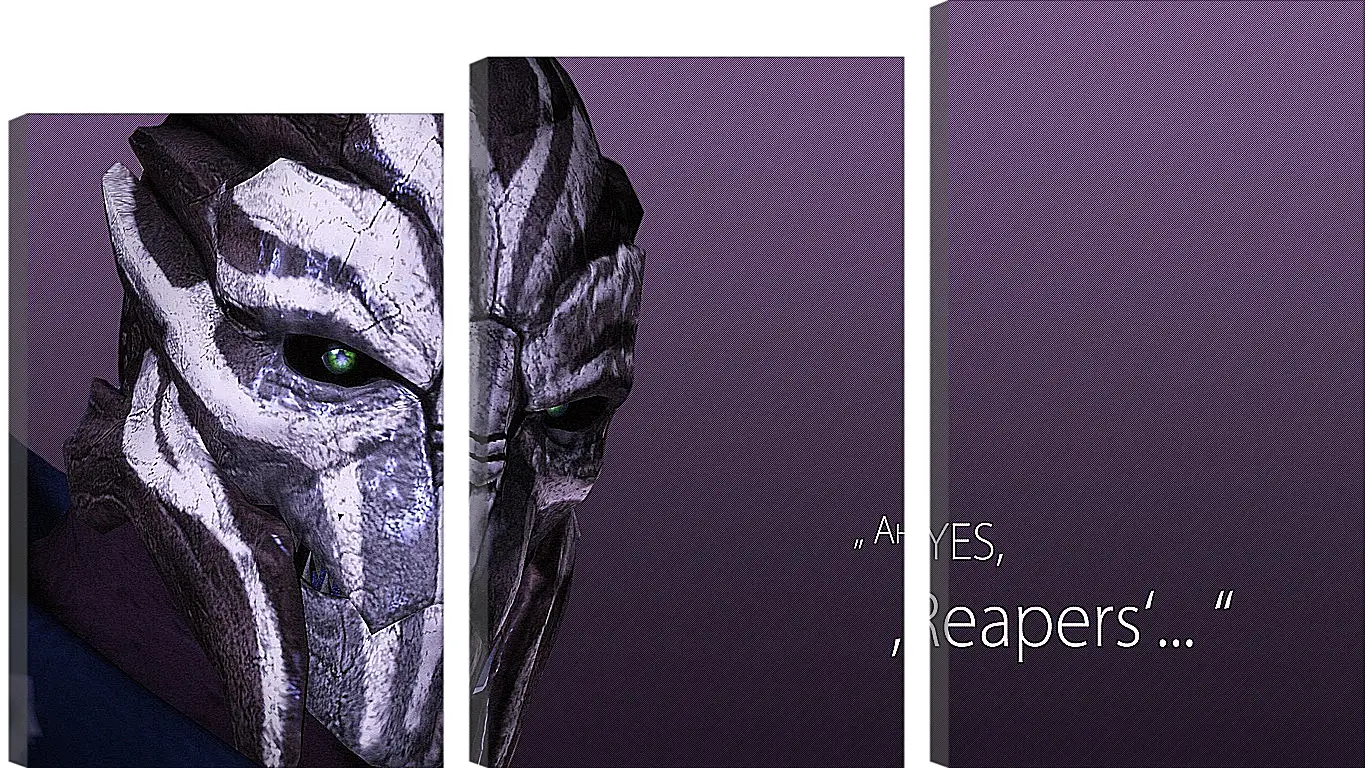 Модульная картина - mass effect 3, turian councilor, quote
