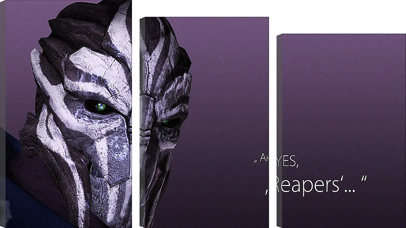 Модульная картина - mass effect 3, turian councilor, quote
