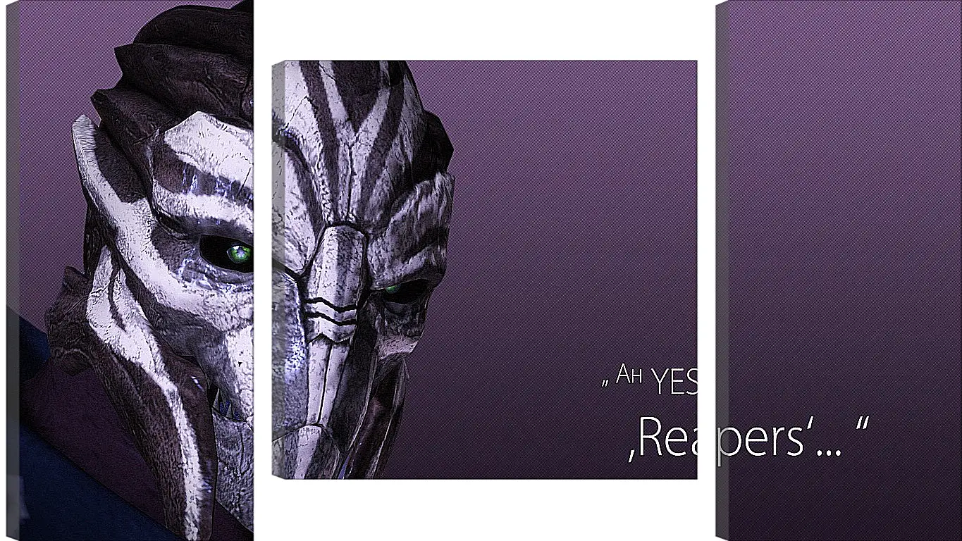 Модульная картина - mass effect 3, turian councilor, quote
