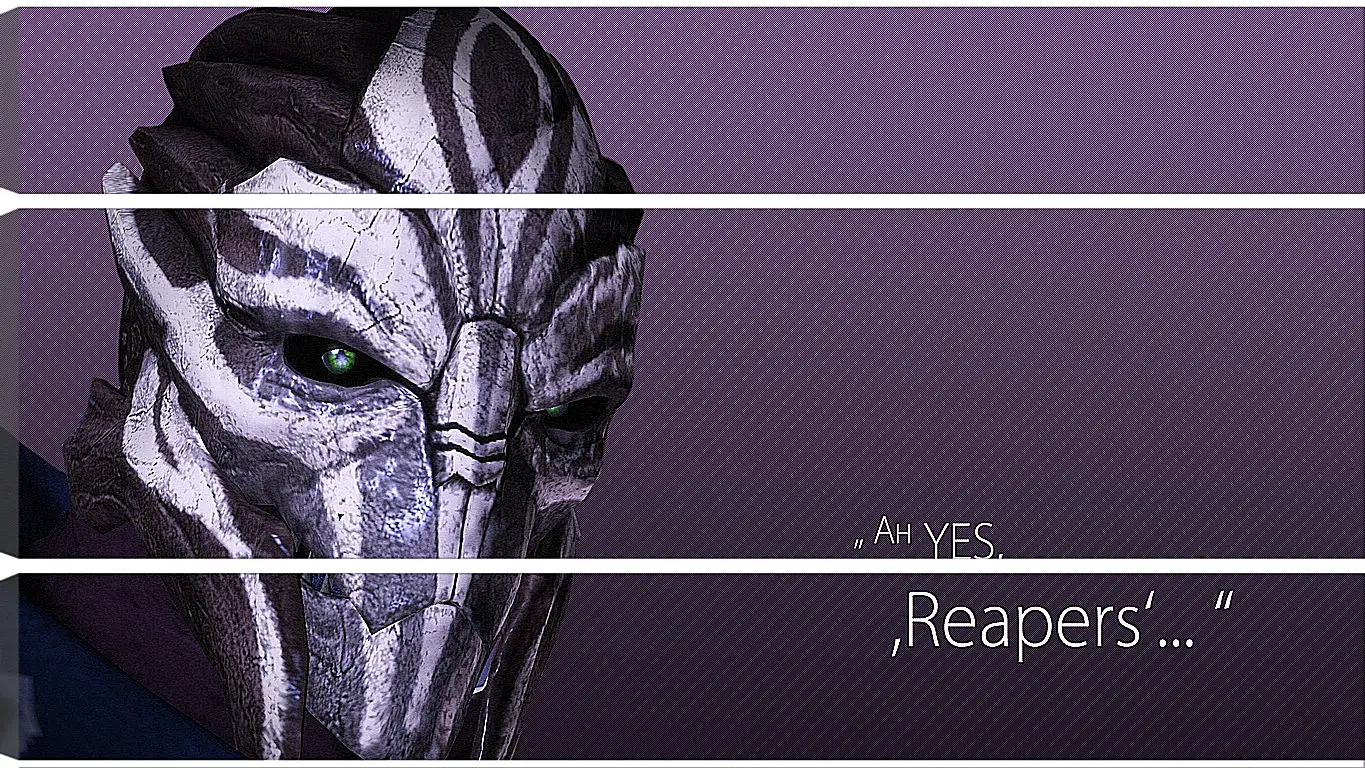 Модульная картина - mass effect 3, turian councilor, quote
