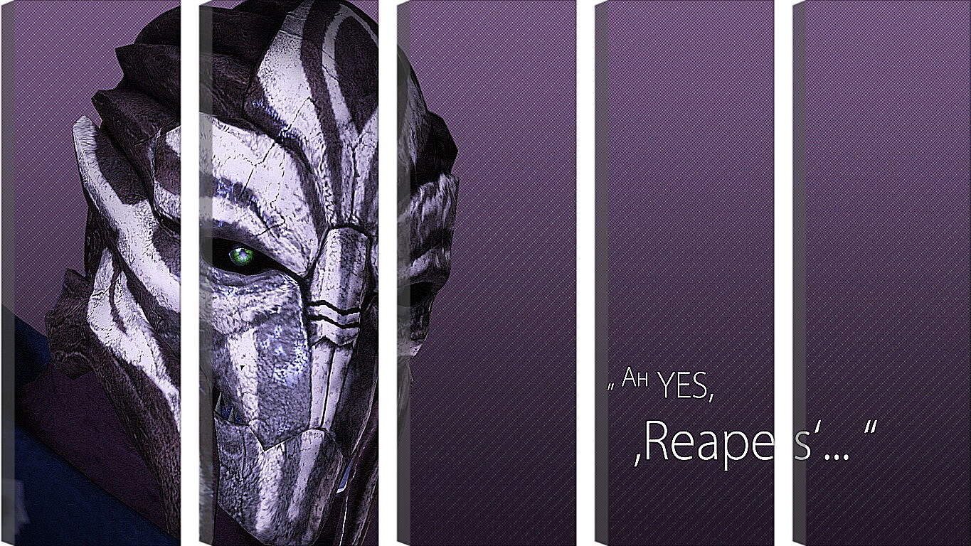 Модульная картина - mass effect 3, turian councilor, quote
