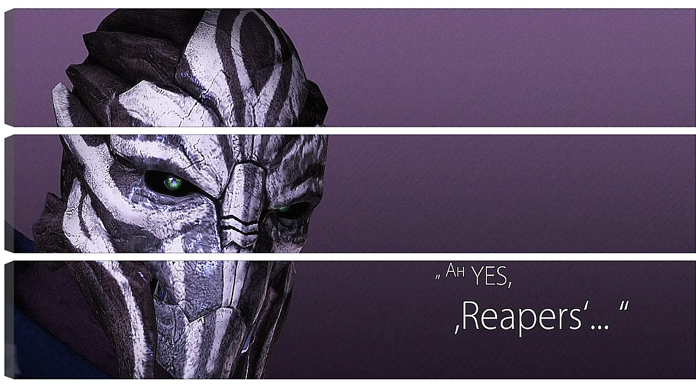 Модульная картина - mass effect 3, turian councilor, quote
