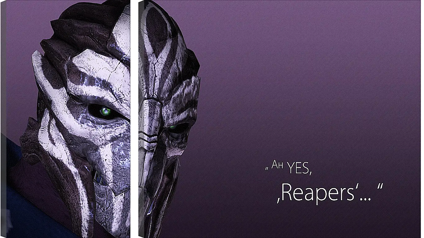 Модульная картина - mass effect 3, turian councilor, quote
