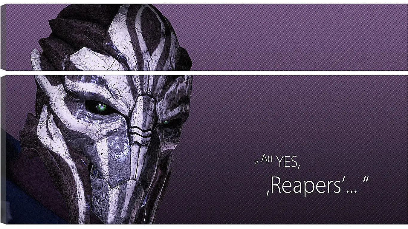 Модульная картина - mass effect 3, turian councilor, quote
