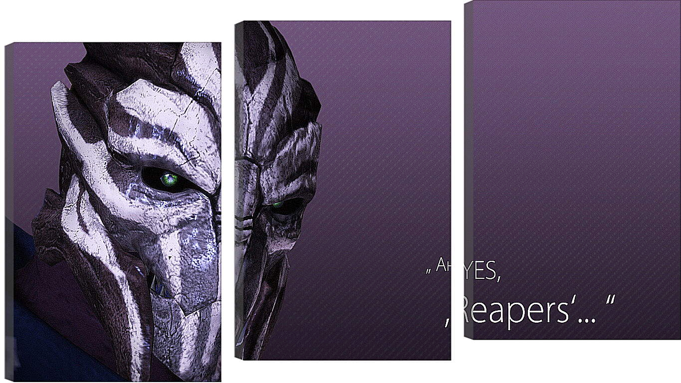 Модульная картина - mass effect 3, turian councilor, quote
