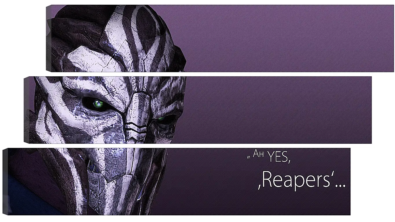 Модульная картина - mass effect 3, turian councilor, quote
