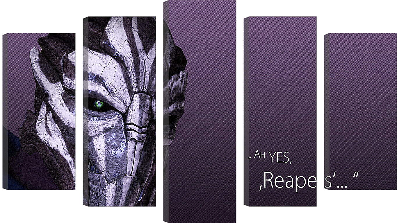 Модульная картина - mass effect 3, turian councilor, quote
