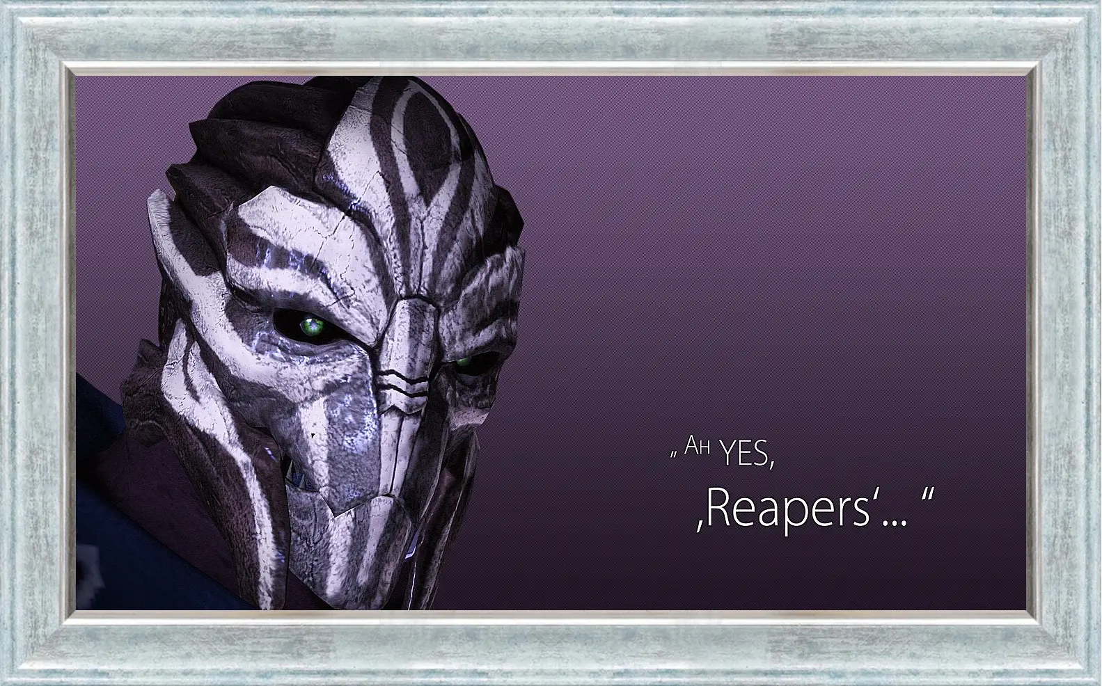 Картина в раме - mass effect 3, turian councilor, quote
