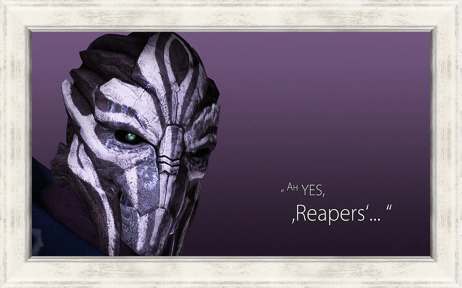 Картина в раме - mass effect 3, turian councilor, quote
