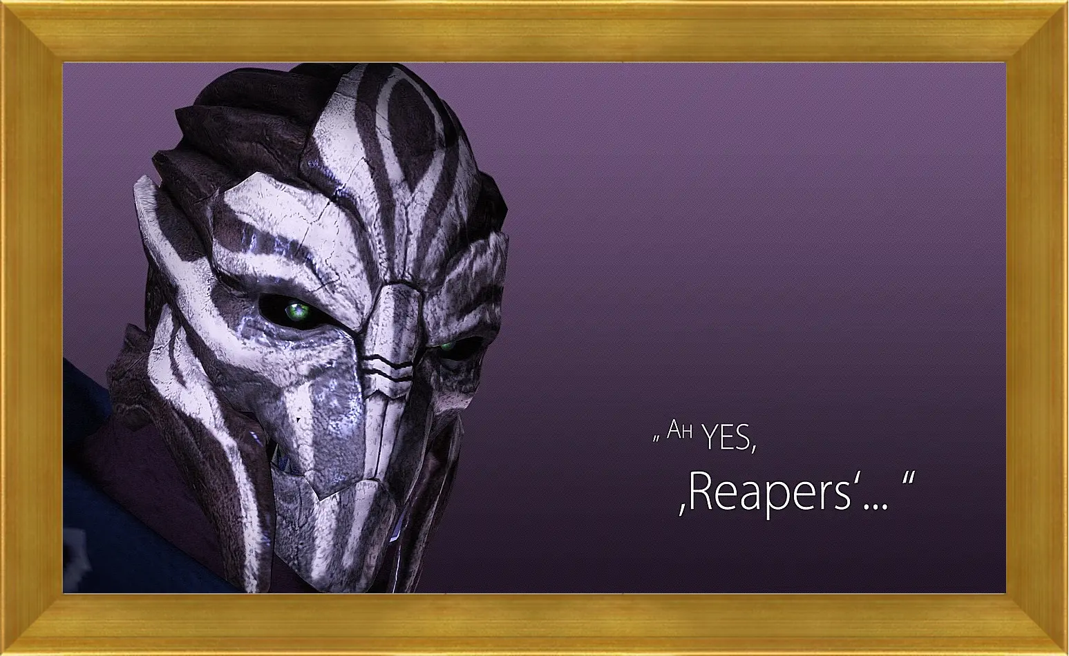 Картина в раме - mass effect 3, turian councilor, quote
