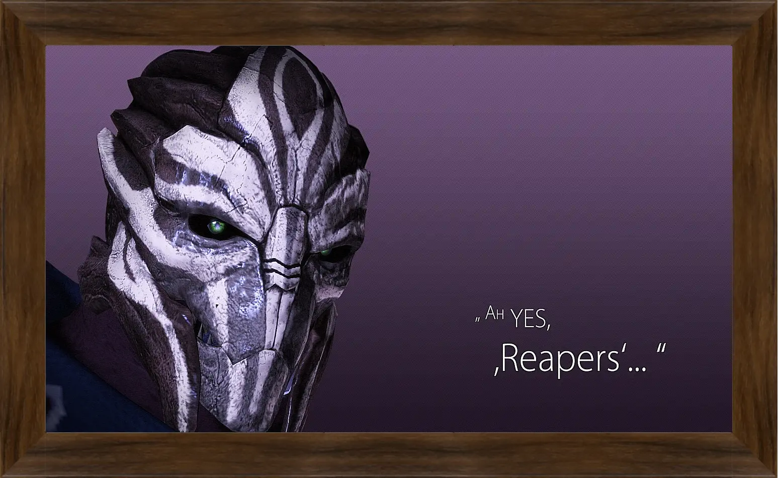 Картина в раме - mass effect 3, turian councilor, quote
