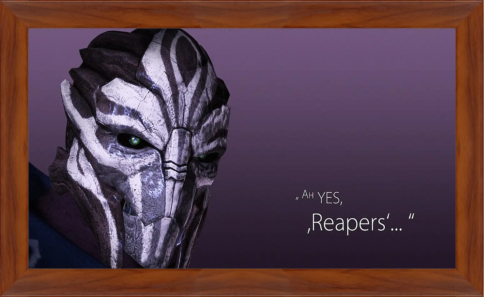 Картина в раме - mass effect 3, turian councilor, quote
