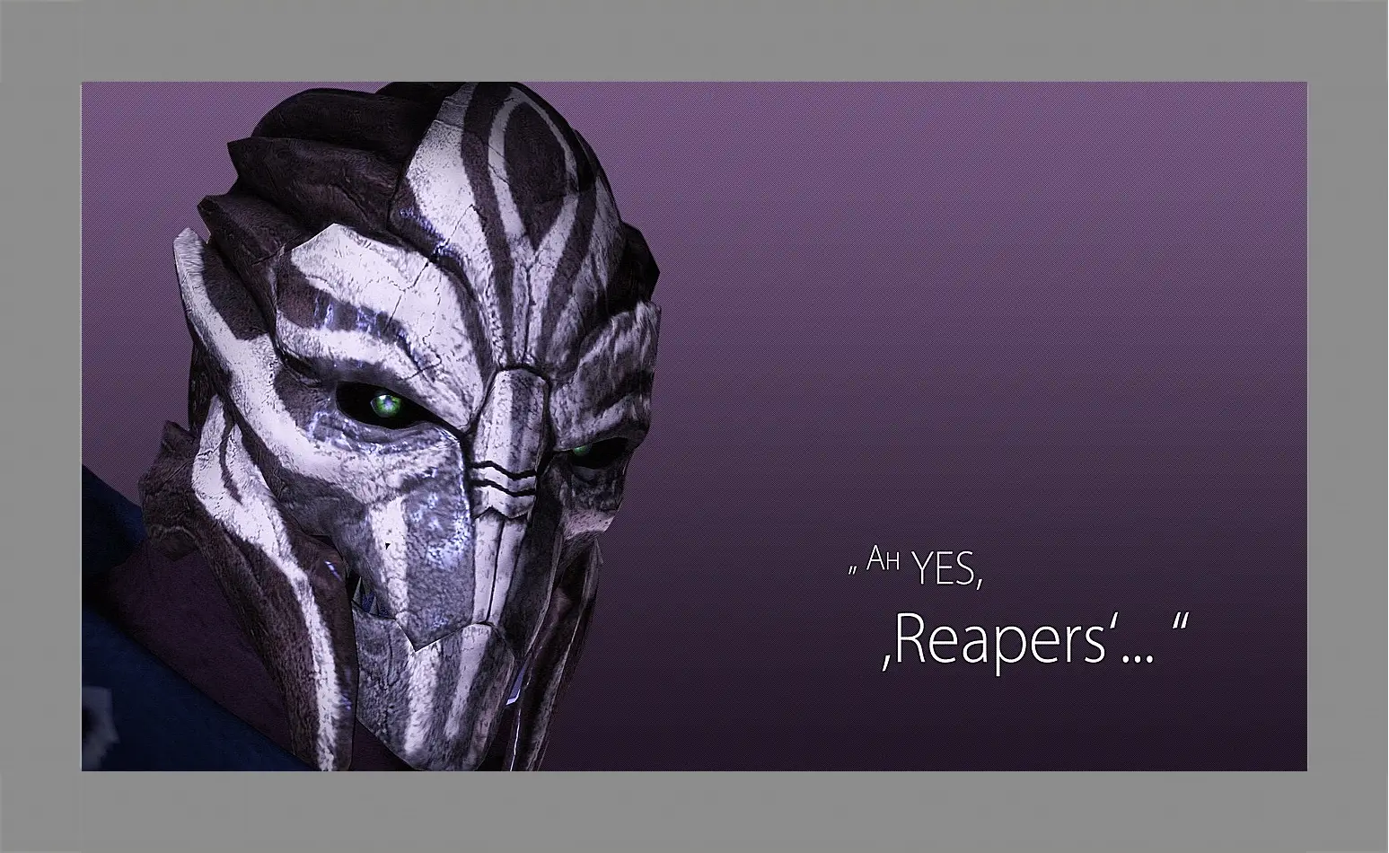 Картина в раме - mass effect 3, turian councilor, quote
