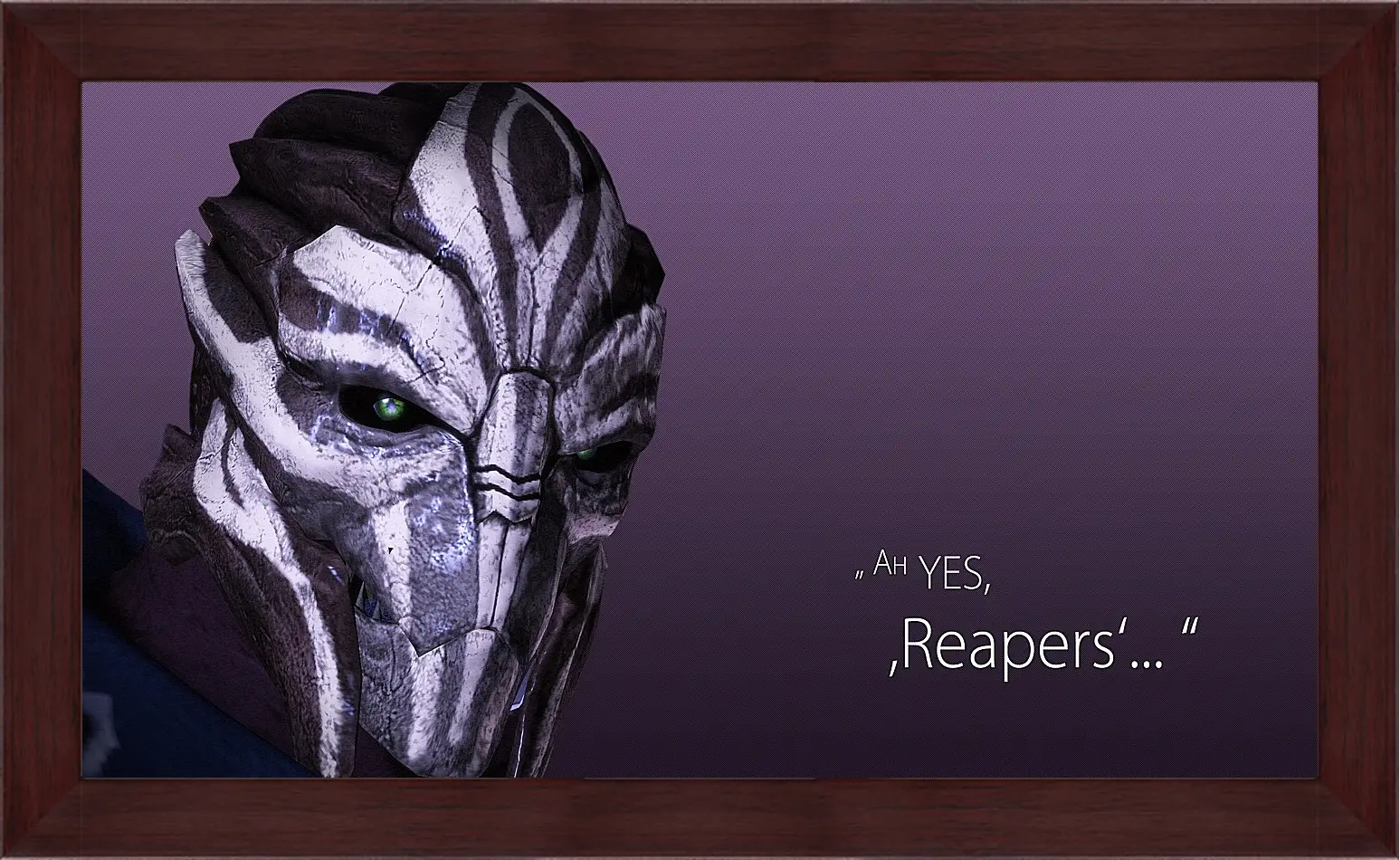 Картина в раме - mass effect 3, turian councilor, quote
