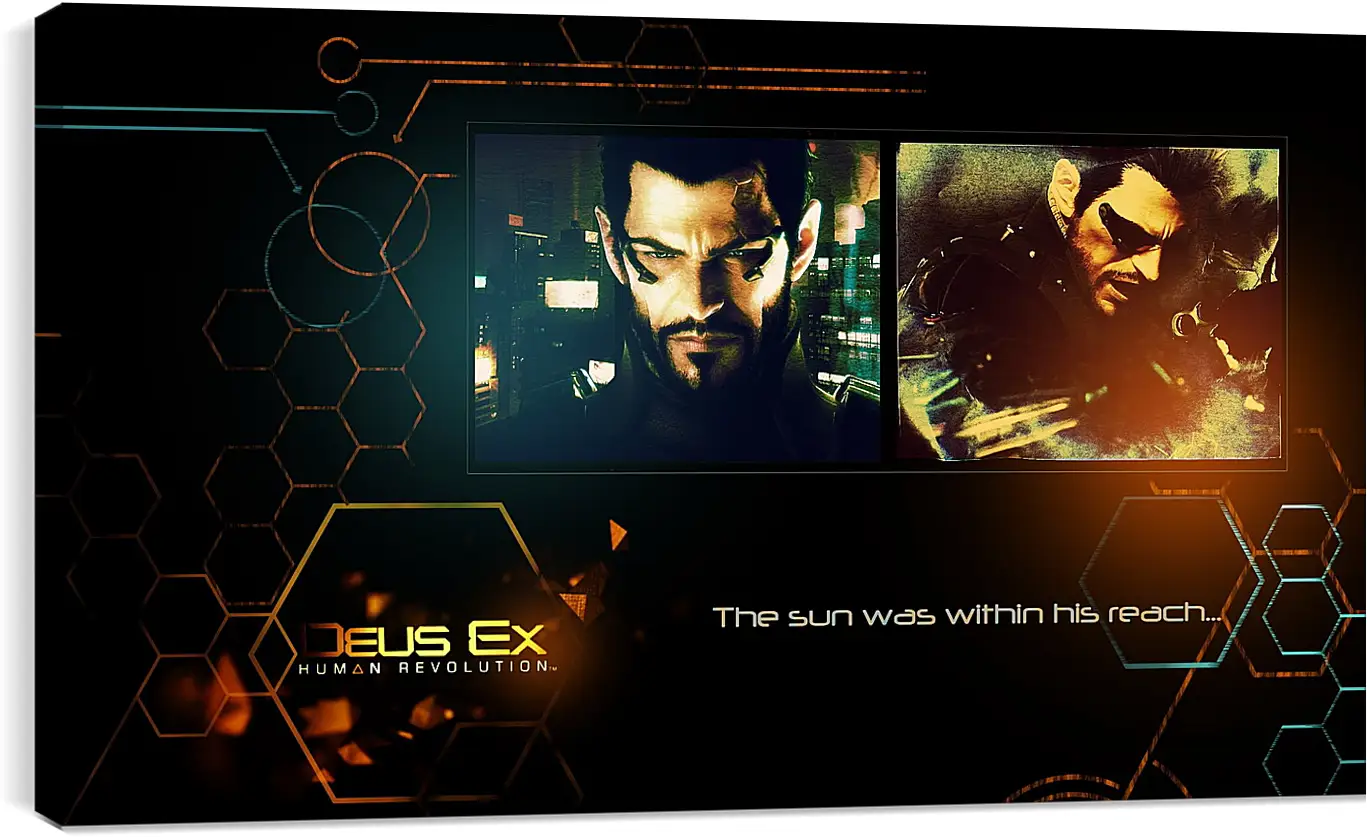 Постер и плакат - deus ex human revolution, adam jensen, look
