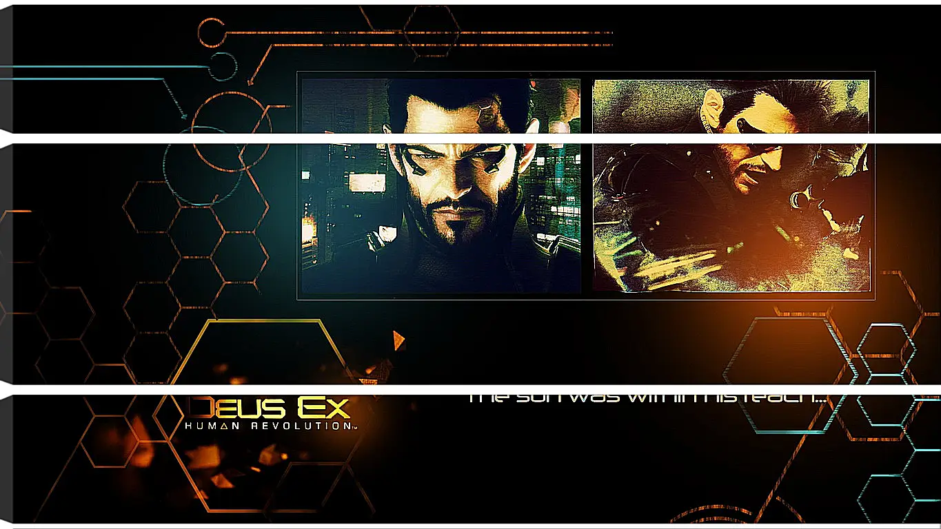 Модульная картина - deus ex human revolution, adam jensen, look
