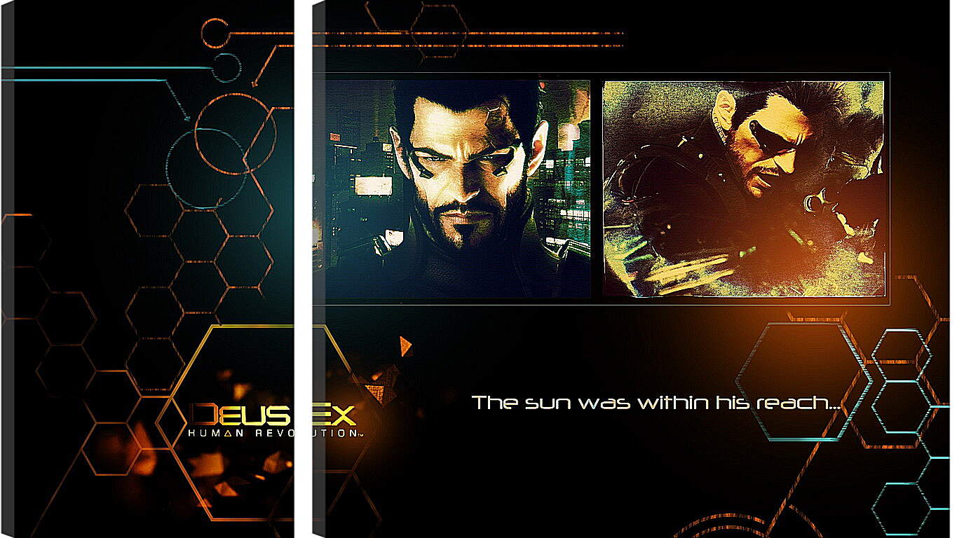 Модульная картина - deus ex human revolution, adam jensen, look
