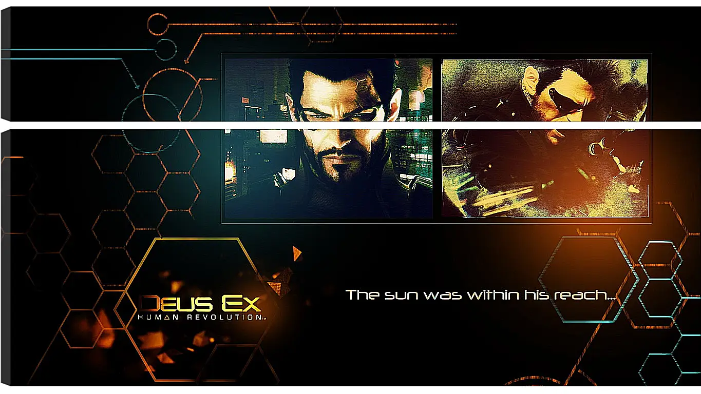 Модульная картина - deus ex human revolution, adam jensen, look
