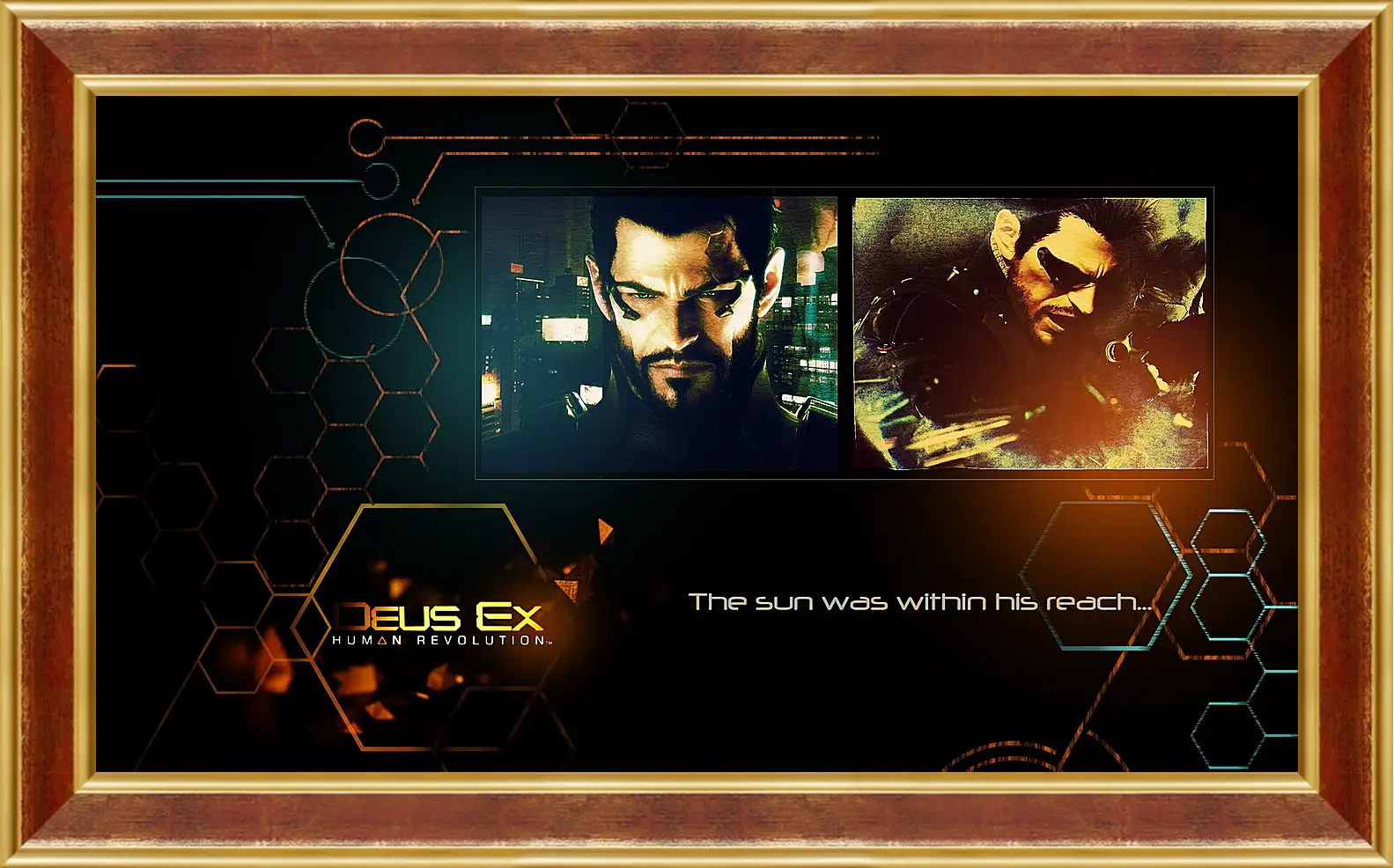 Картина в раме - deus ex human revolution, adam jensen, look
