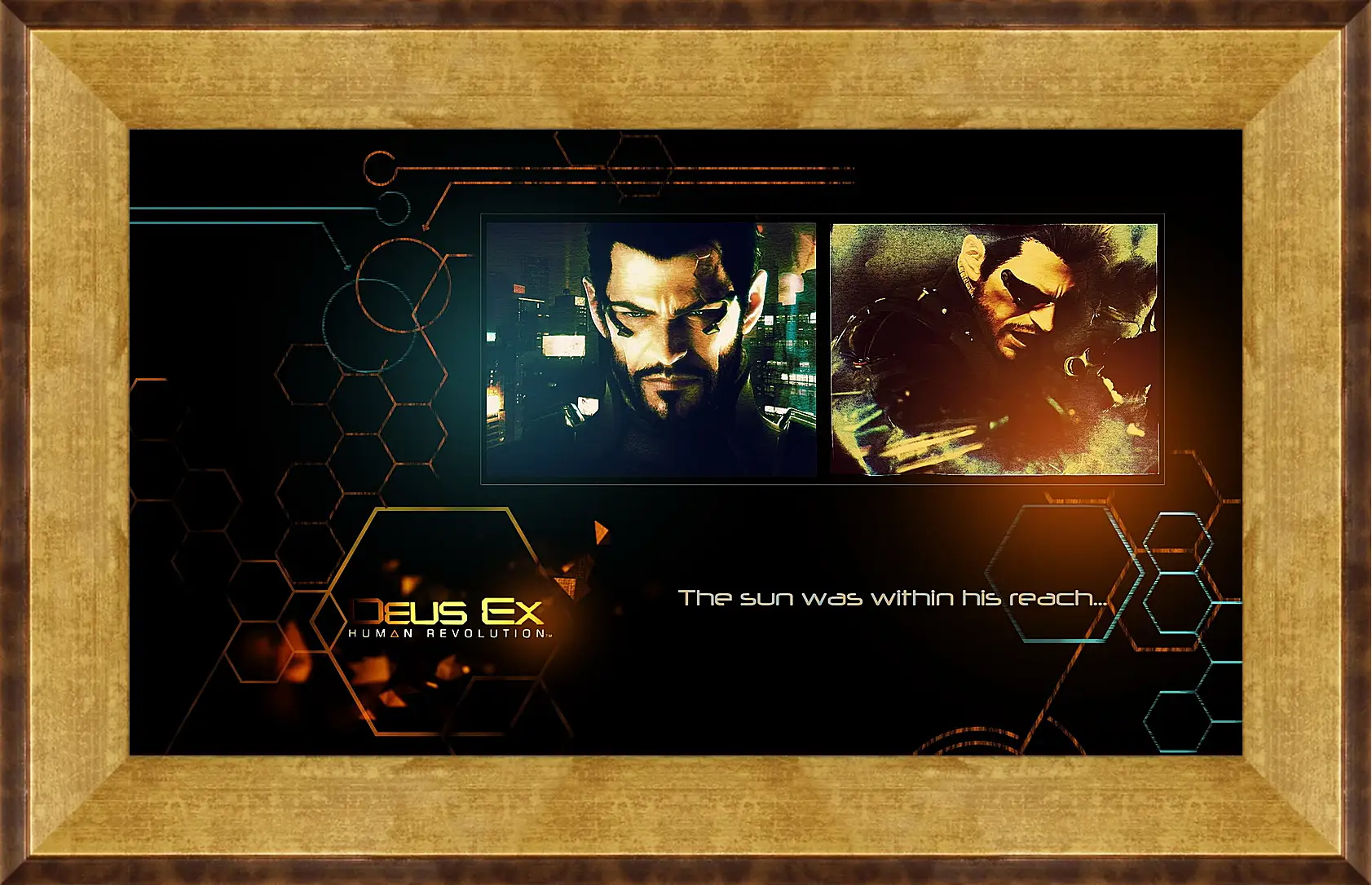 Картина в раме - deus ex human revolution, adam jensen, look
