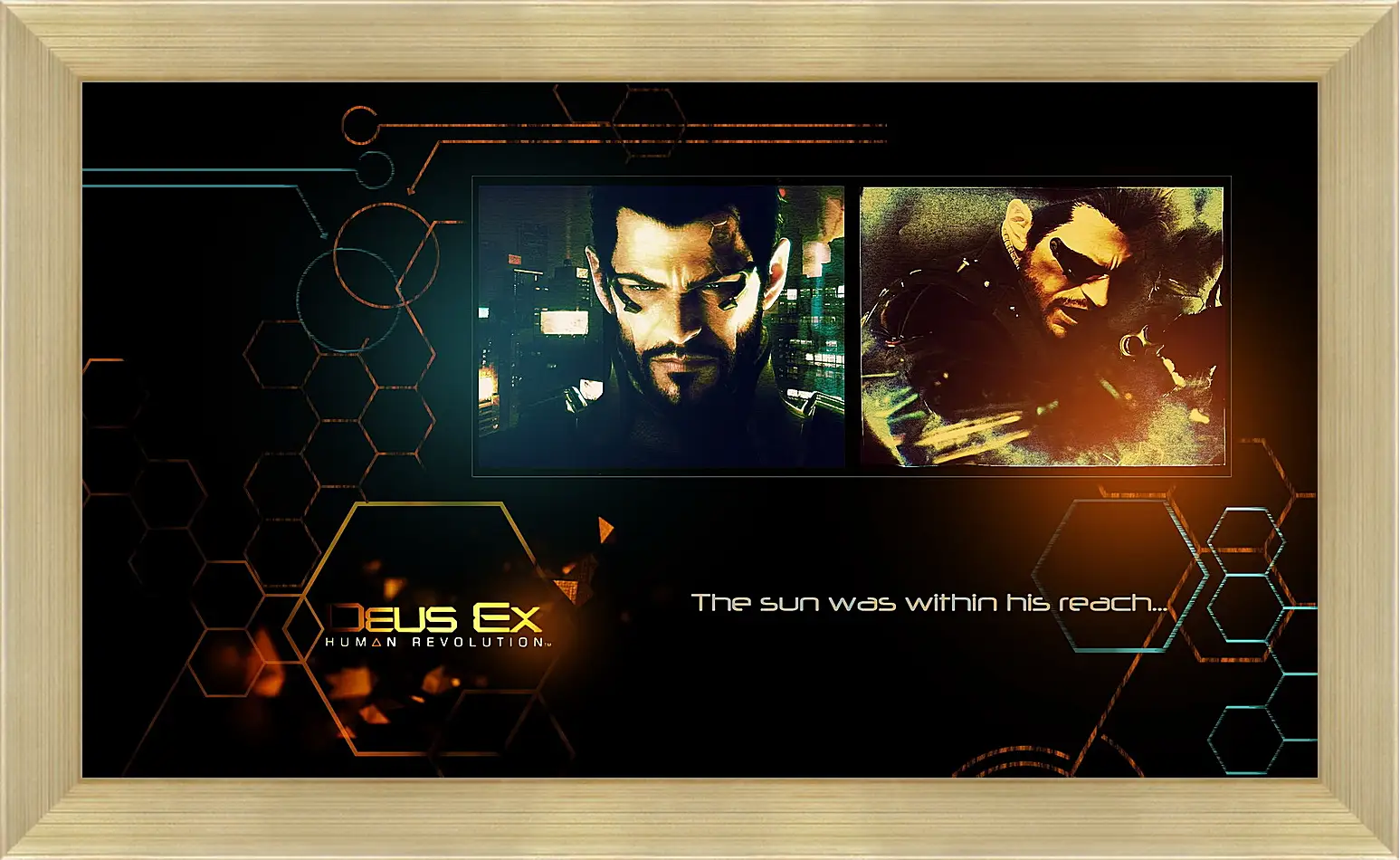 Картина в раме - deus ex human revolution, adam jensen, look
