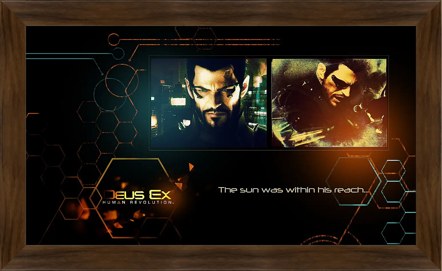 Картина в раме - deus ex human revolution, adam jensen, look
