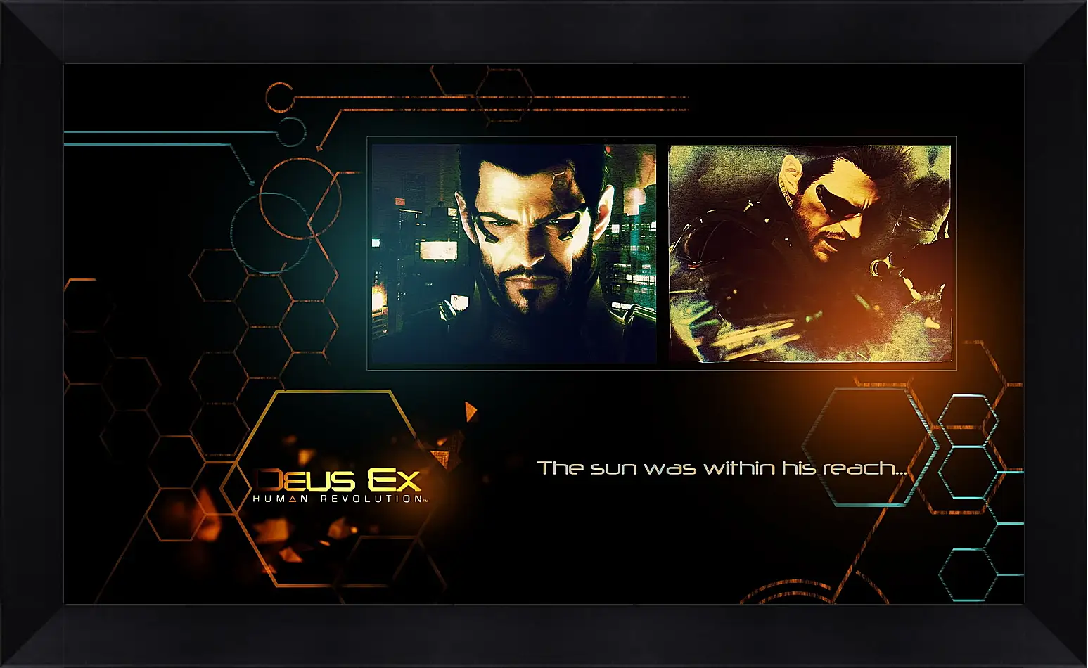 Картина в раме - deus ex human revolution, adam jensen, look
