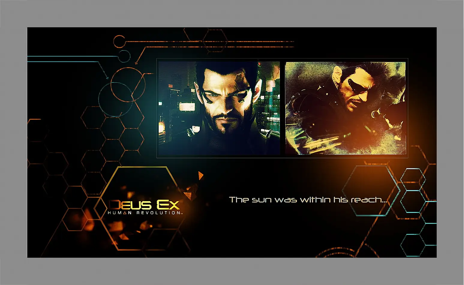 Картина в раме - deus ex human revolution, adam jensen, look
