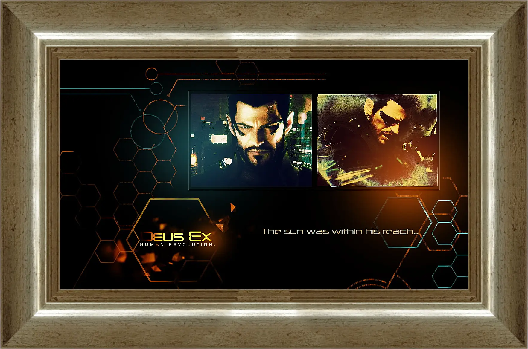 Картина в раме - deus ex human revolution, adam jensen, look
