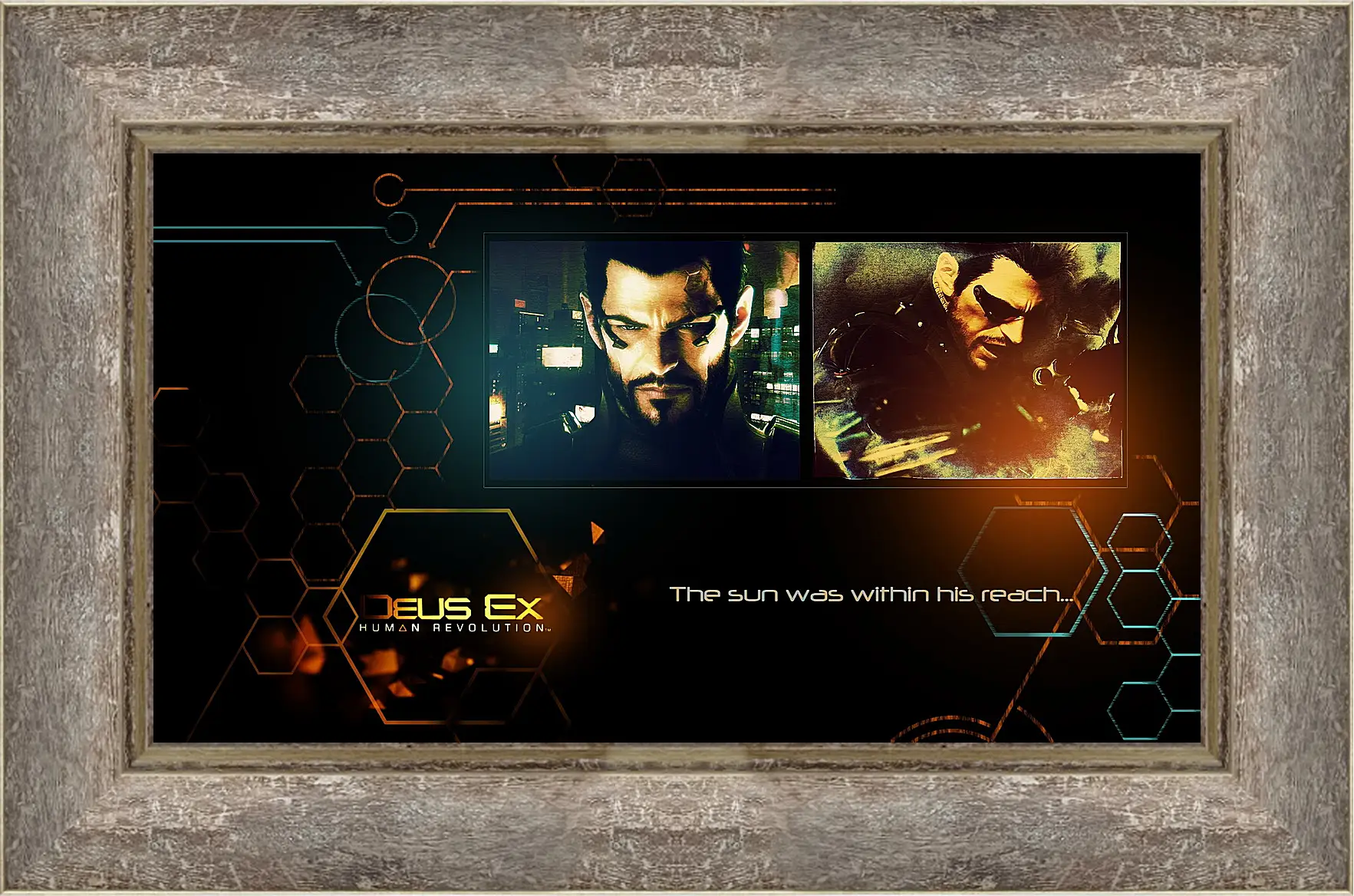 Картина в раме - deus ex human revolution, adam jensen, look
