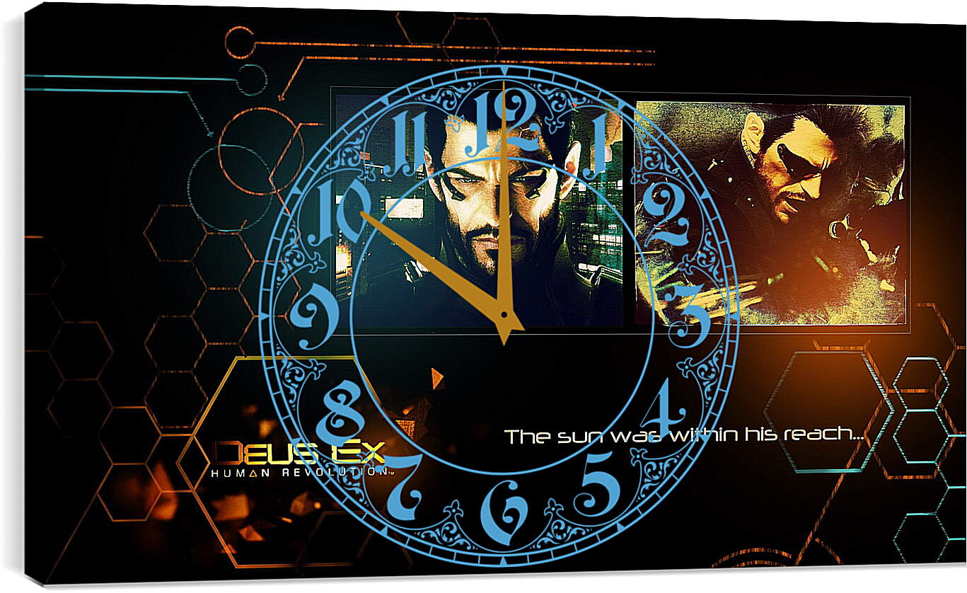 Часы картина - deus ex human revolution, adam jensen, look
