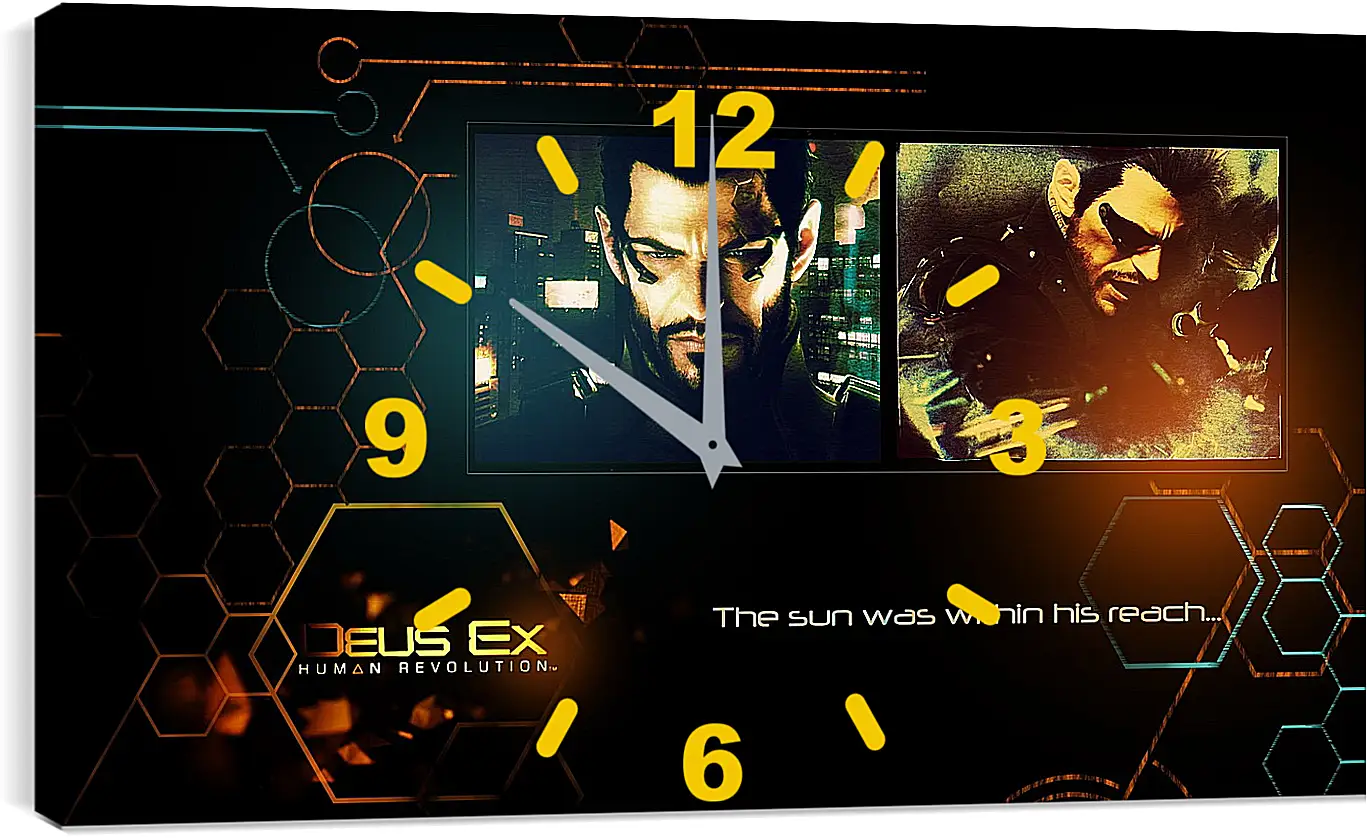 Часы картина - deus ex human revolution, adam jensen, look
