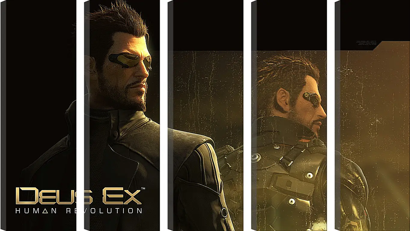 Модульная картина - deus ex human revolution, adam jensen, character
