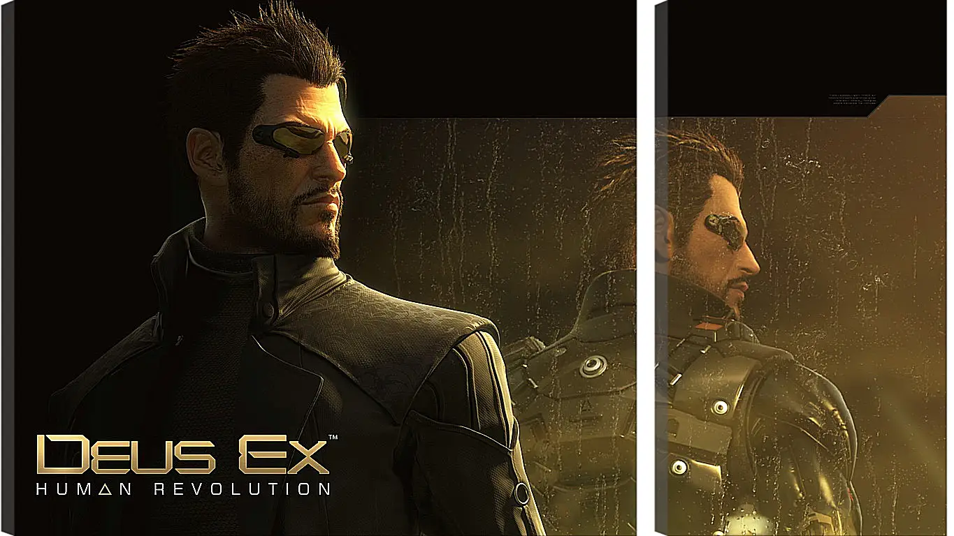 Модульная картина - deus ex human revolution, adam jensen, character
