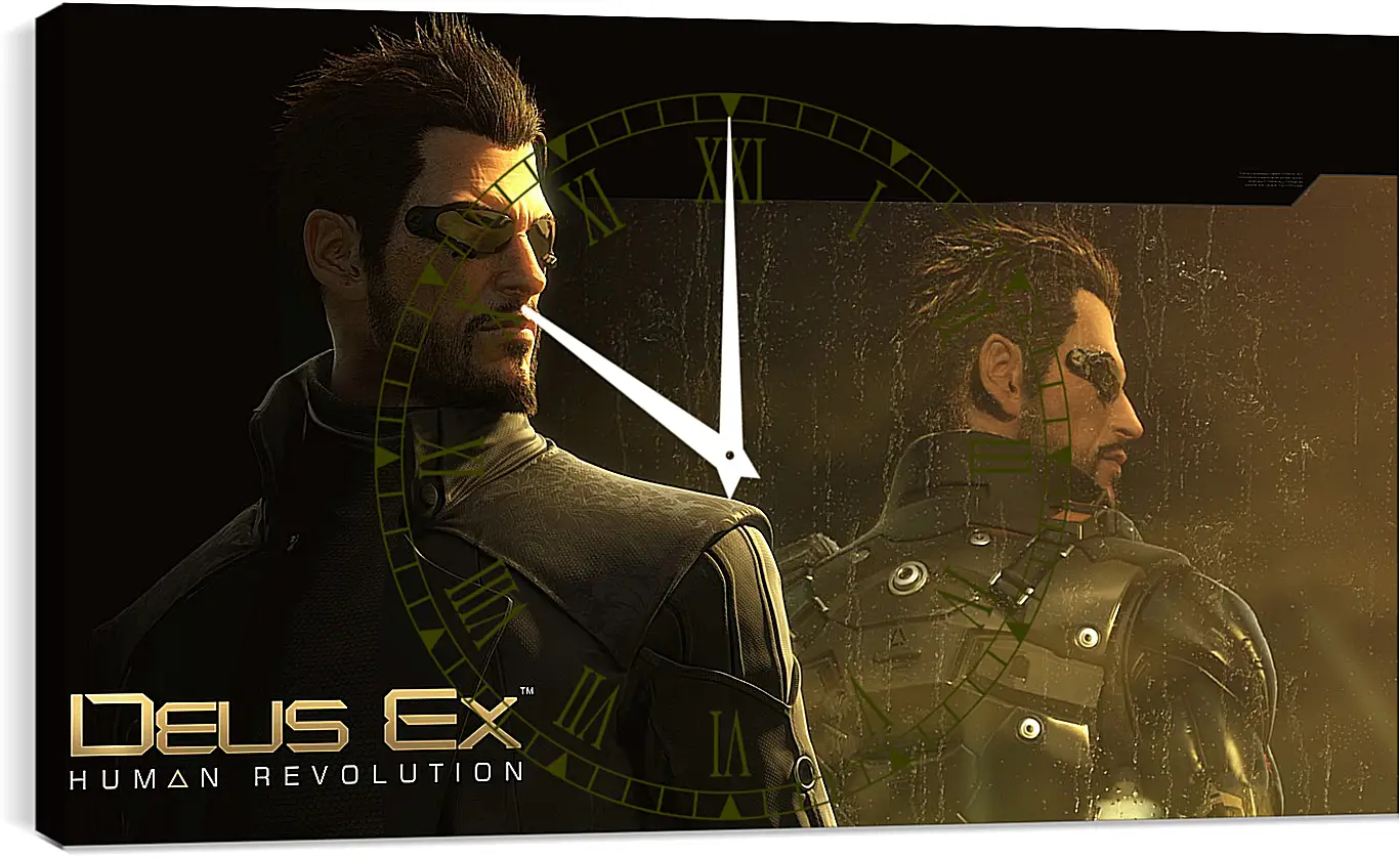 Часы картина - deus ex human revolution, adam jensen, character
