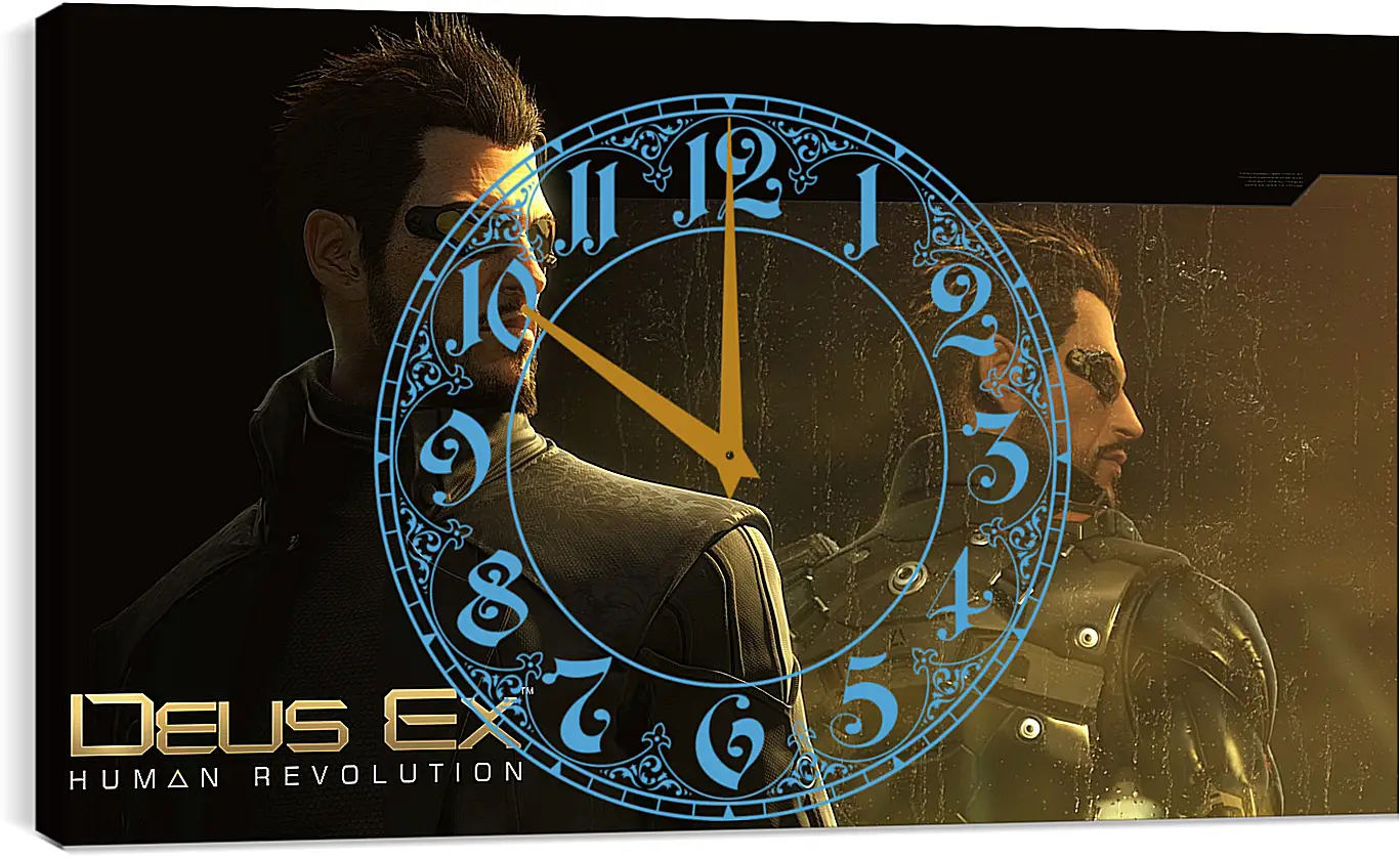 Часы картина - deus ex human revolution, adam jensen, character
