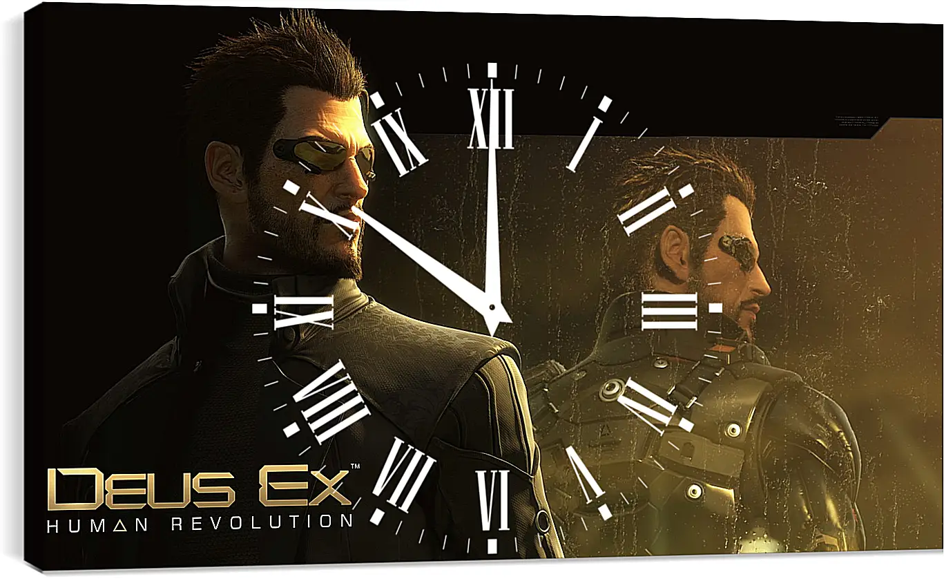 Часы картина - deus ex human revolution, adam jensen, character
