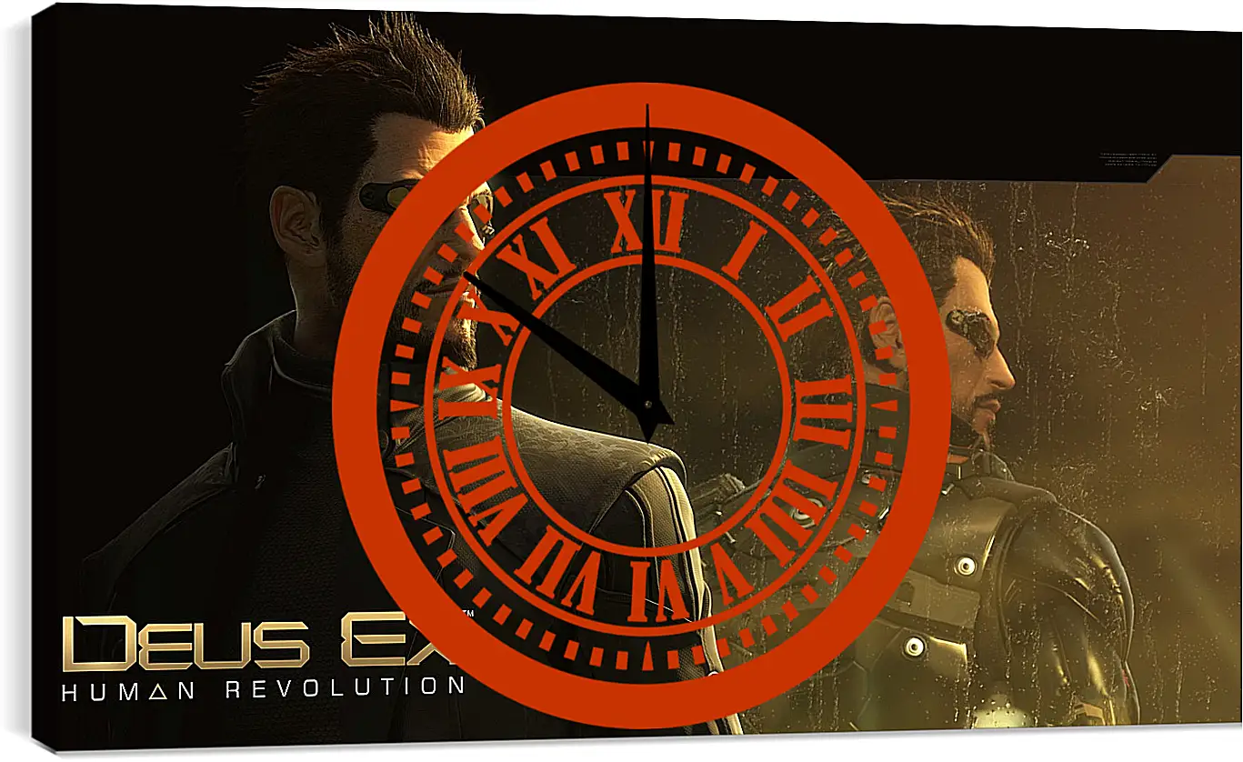 Часы картина - deus ex human revolution, adam jensen, character
