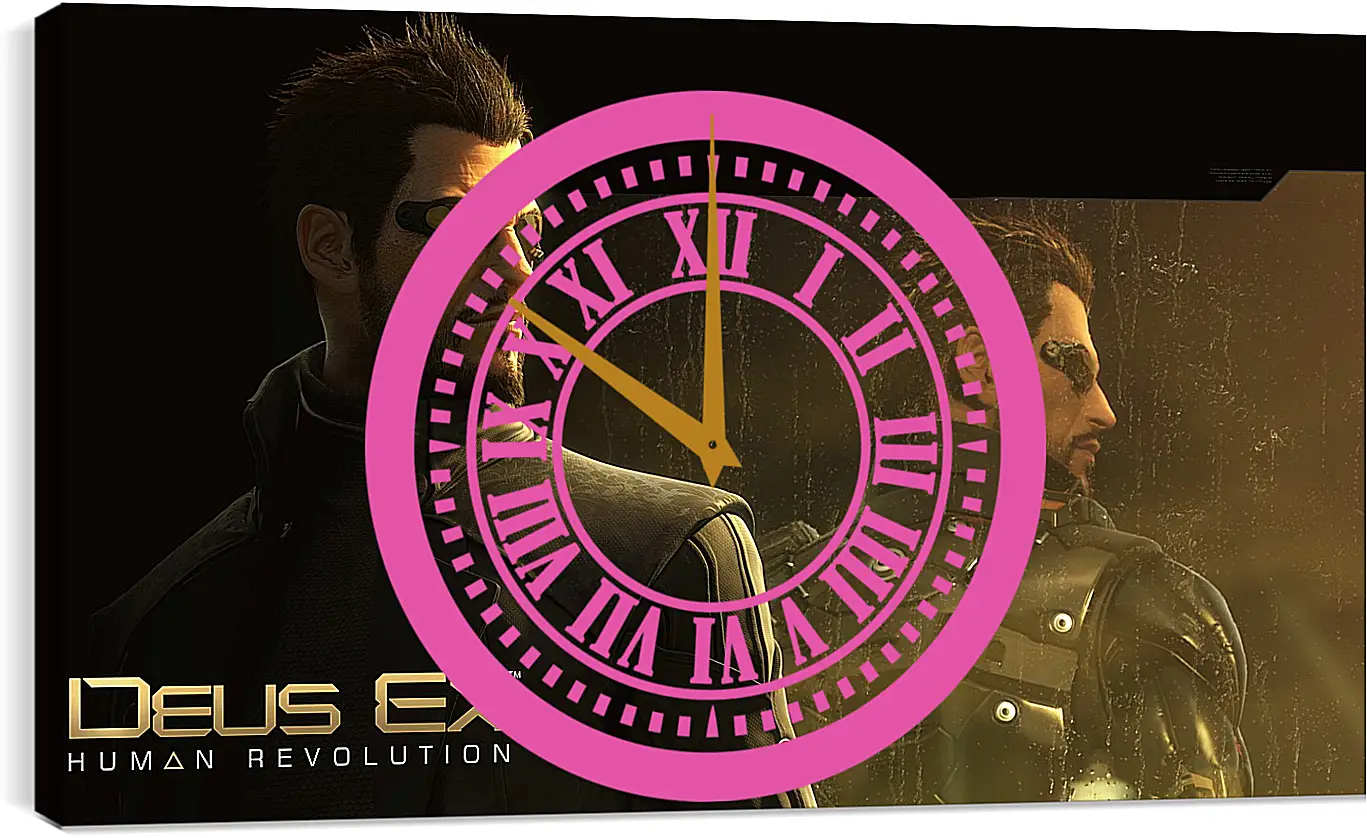 Часы картина - deus ex human revolution, adam jensen, character
