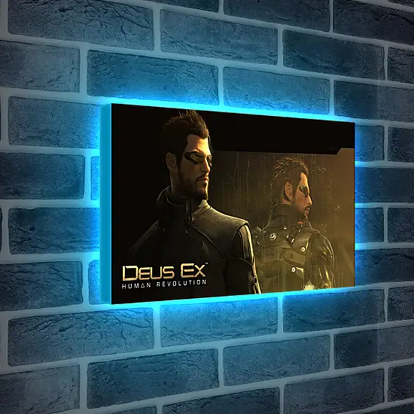 Лайтбокс световая панель - deus ex human revolution, adam jensen, character
