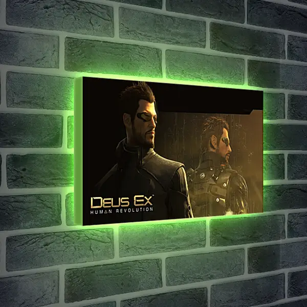 Лайтбокс световая панель - deus ex human revolution, adam jensen, character
