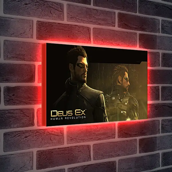 Лайтбокс световая панель - deus ex human revolution, adam jensen, character
